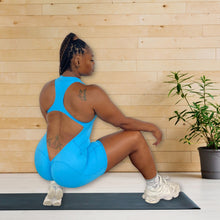 Load image into Gallery viewer, Body Goals Romper Blue