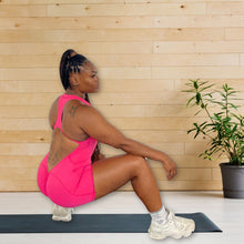 Load image into Gallery viewer, Body Goals Romper Pink