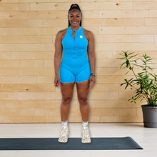 Load image into Gallery viewer, Body Goals Romper Blue
