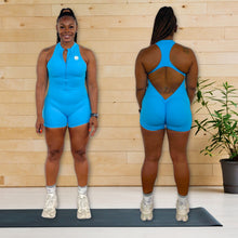 Load image into Gallery viewer, Body Goals Romper Blue
