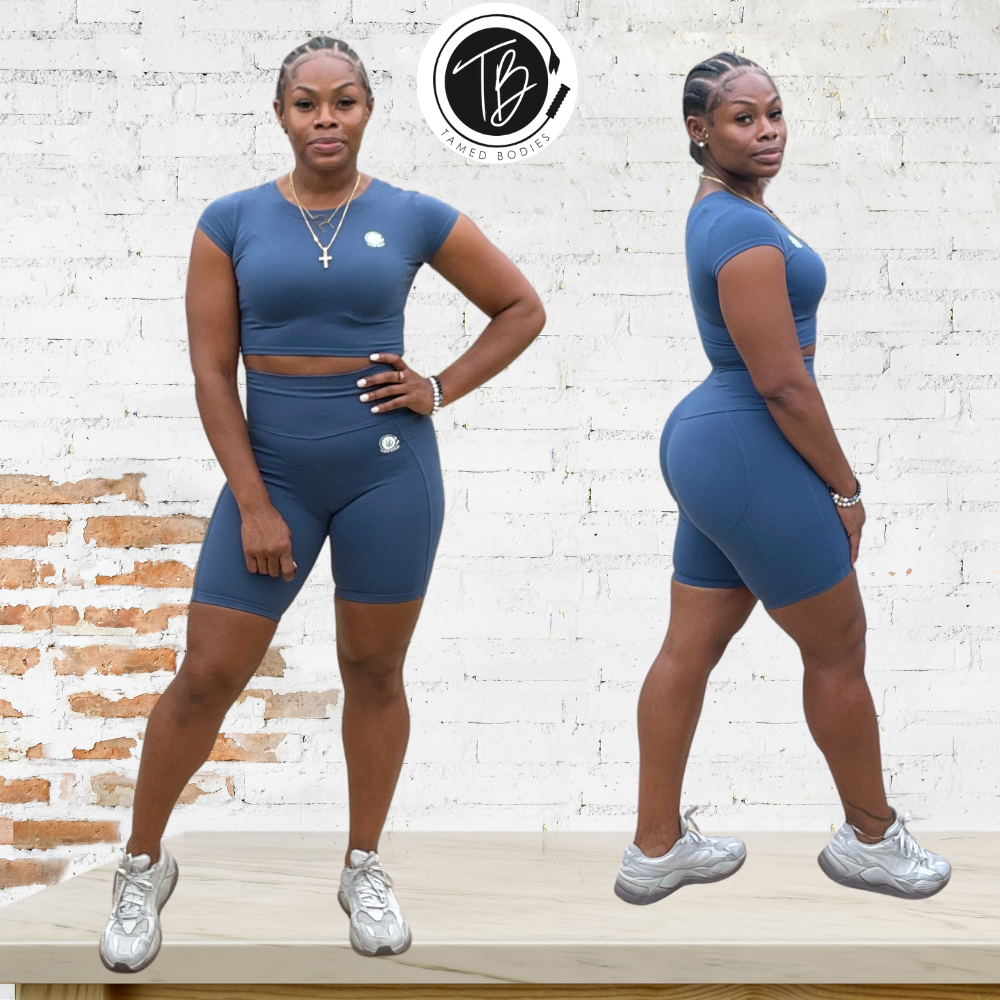 Plain Jane Blue Short Set